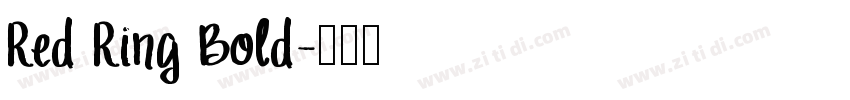 Red Ring Bold字体转换